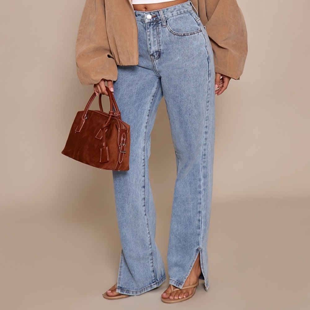 PLT petite loose leg jeans